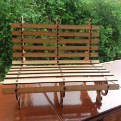 Mini Banco de Praça 3D em MDF de 3mm