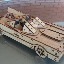Batmovel 3D em mdf de 3mm