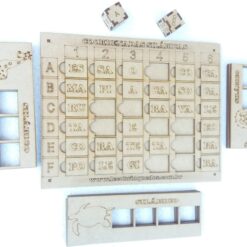Coordenadas silábicas em mdf