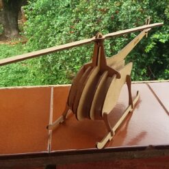 Helicóptero 3D mdf