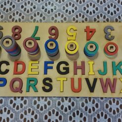 Alfabeto e números montessoriano pedagógico