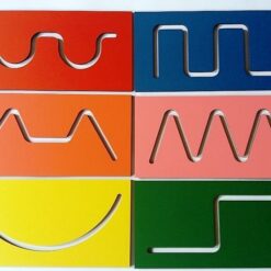 Cj 12 linhas vazadas coloridas