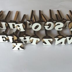 Carimbos de alfabeto para massinha