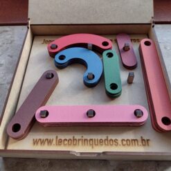 Jogo das letras formas e números c/cx - Leco Brinquedos