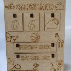 Calendário Permanente Cx Alta Leco Brinquedos