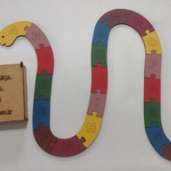 Quebra Cabeça Cobra Abcdário Gigante c/cx