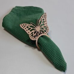 Kit Porta-guardanapos Borboleta cru (com 6)