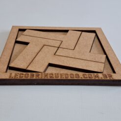 Jogo dos 4Ts em MDF – Quebra-cabeça educativo que estimula lógica, memória e coordenação motora. Diversão e aprendizado em um só desafio!