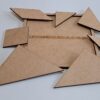 Tangram em MDF com base quadrada – quebra-cabeça educativo que estimula lógica, criatividade e coordenação motora de forma divertida e pedagógica. Jogo dos 4Ts - quebra-cabeça educativo em MDF